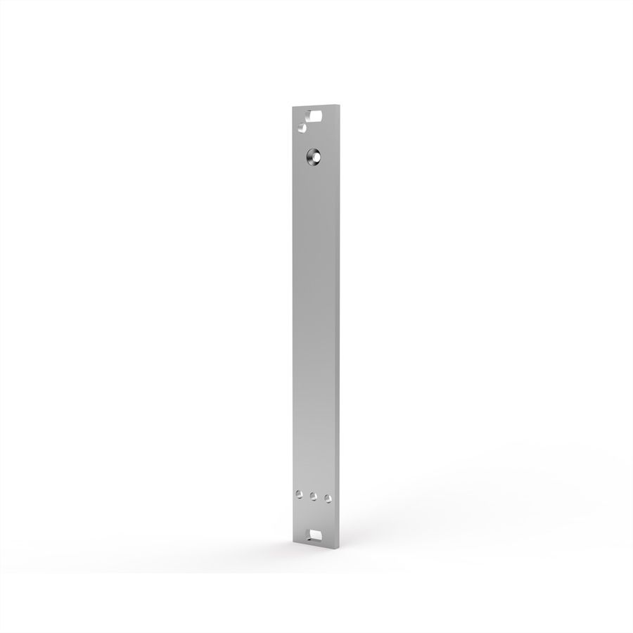 SCHROFF Plug-In Unit Front Panel, Unshielded, for Static Trapezoid Handle, 3 U, 3 HP, 2.5 mm, Al, Front Anodized, Rear Conductive