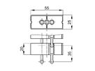 BACHMANN kabelslang Cube, zilver