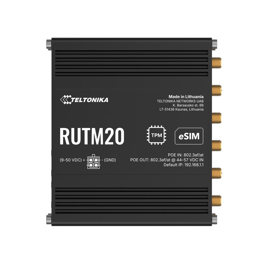 TELTONIKA RUTM20 5G Router PoE Dual SIM & eSIM