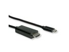 ROLINE USB type C - HDMI adapterkabel, M/M, 1 m