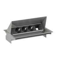 BACHMANN CONEO SET 3x earthing contact 1x ABD, silver