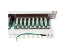 VALUE Cat.5e (Class D) 19" Patch Panel, 24 Ports, STP, grey