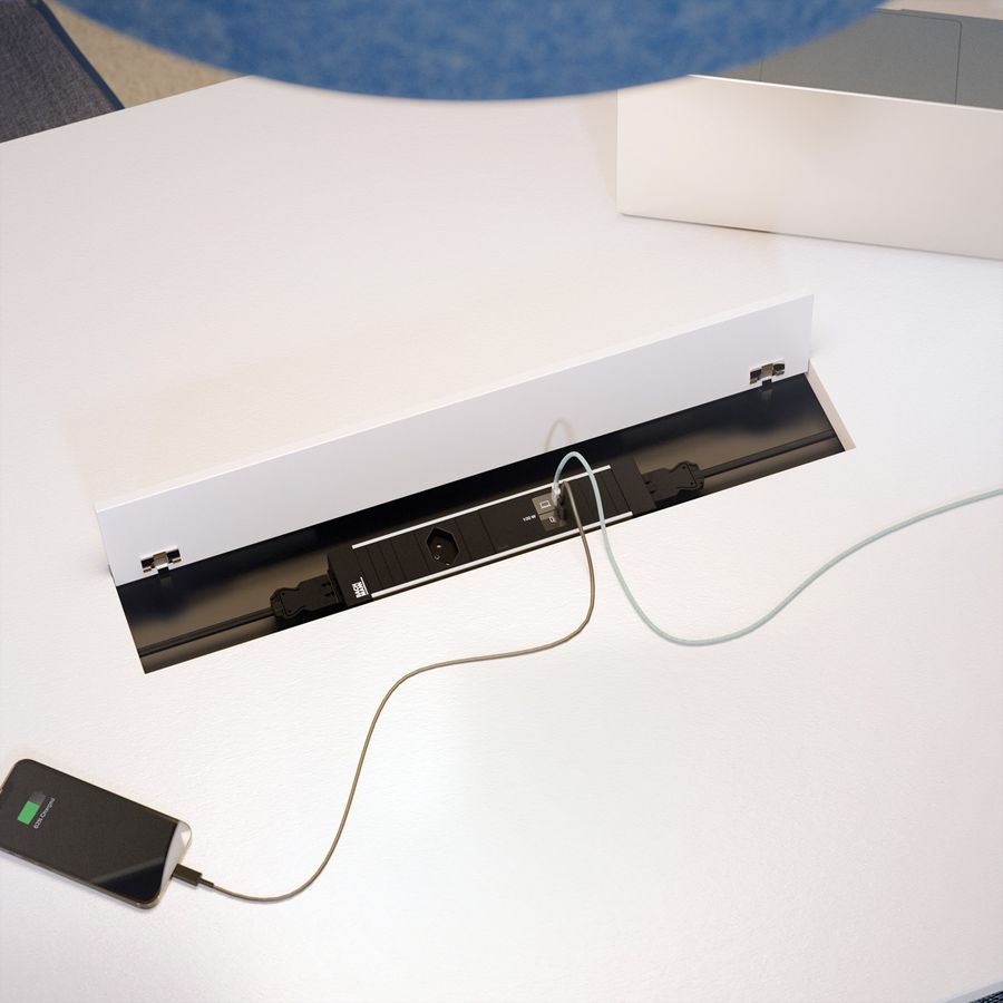 BACHMANN CONFERENCEF M 1xCH 0°, 1xUSB C/C 100W