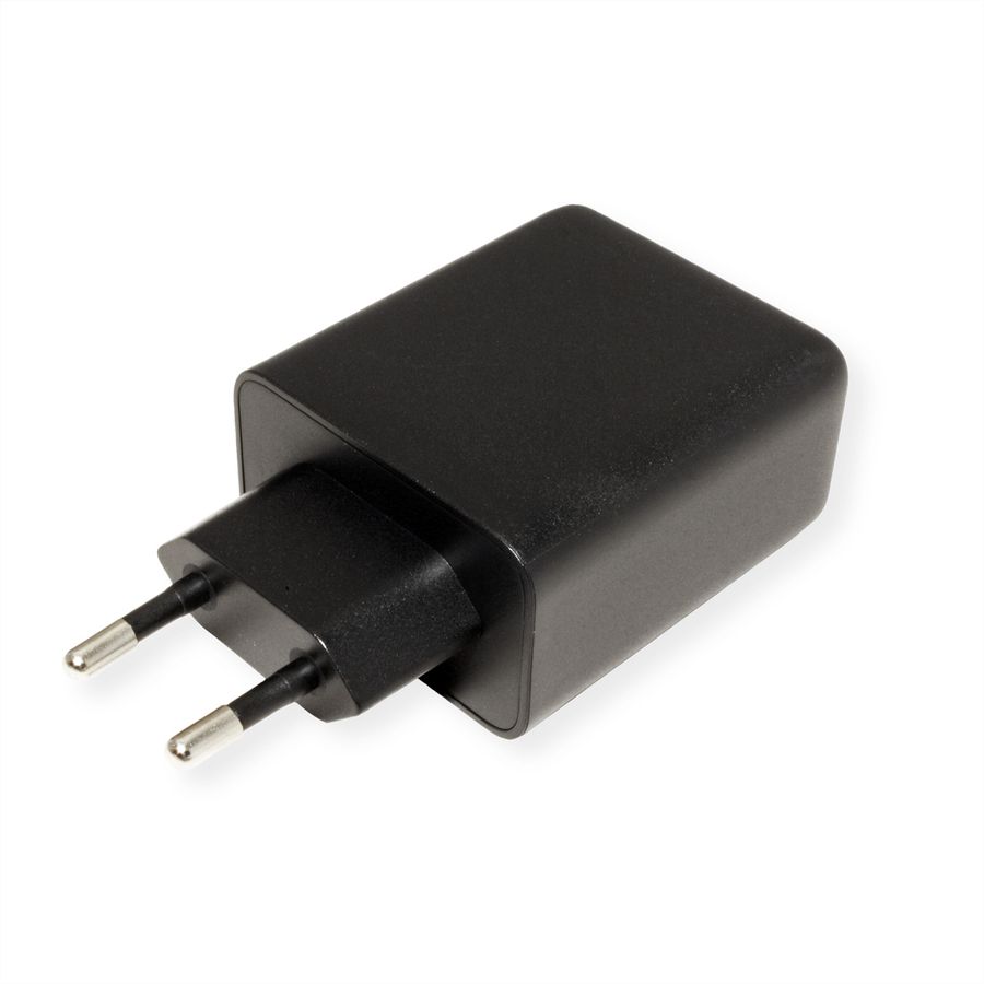 VALUE USB Wall Charger, 3-Port, (2x C+ 1x A), 65W, GaN