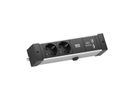 BACHMANN DESK RAIL 2x Geaard stopcontact 1x USB Oplader