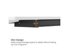VALUE Ultra-Slim Underdesk Mount Storage Drawer, 420 mm width, black