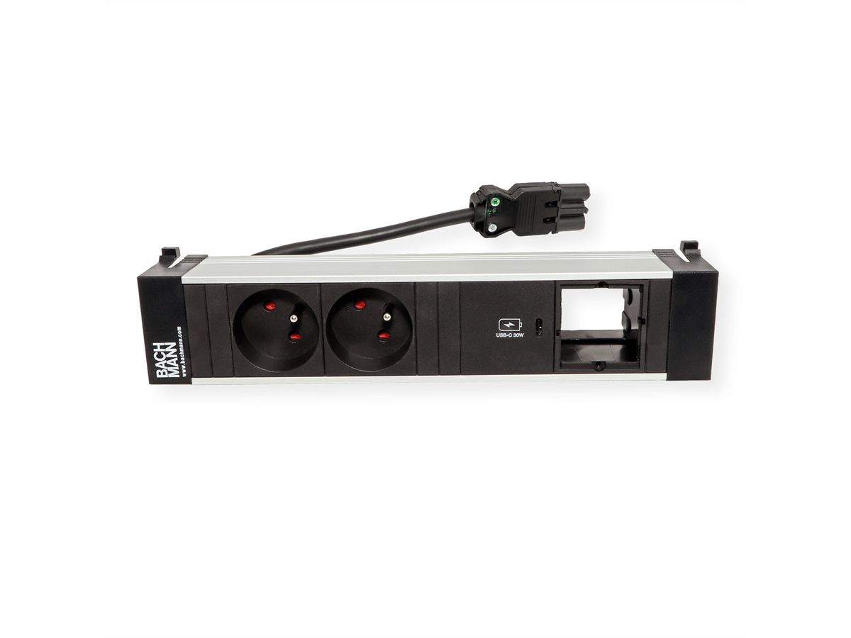 BACHMANN POWER FRAME M 2xUTE 1xCM 1xUSB C 30W 1xCM 0.2m GST18
