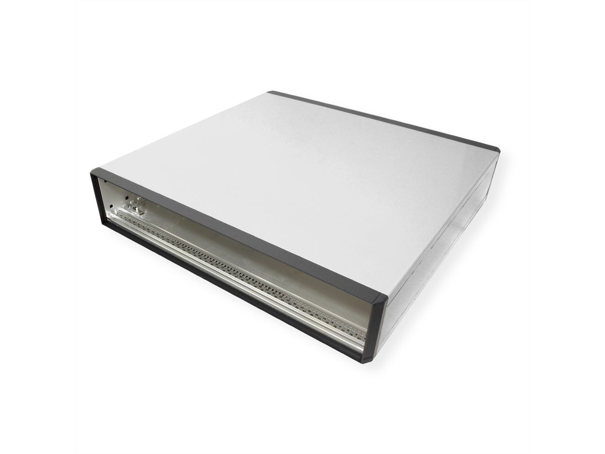 SCHROFF RatiopacPRO, Tafelmodel behuizing, achteraf aan te brengen afscherming, frontafwerking, 2 HE, 84 HP, 435 mm