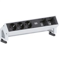 BACHMANN DESK2 3x earthing contact 2x ABD GST18, white