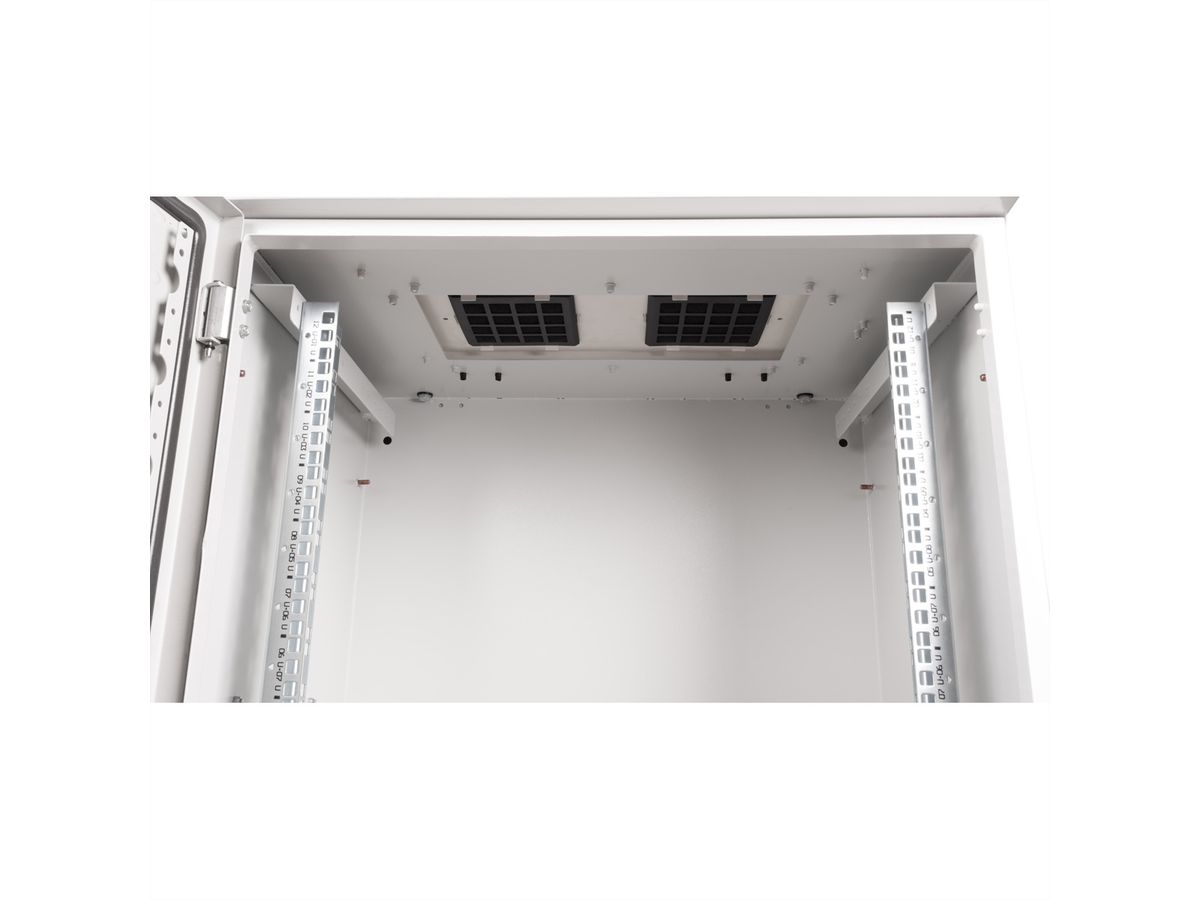 ROLINE 19-inch wandbehuizing Pro 12 U, 600x450 BxT IP55 buiten grijs