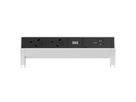 BACHMANN DESK2 2xUK 45° 3.15A, 1xUSB C/C 100W L=0.2m RAL9010