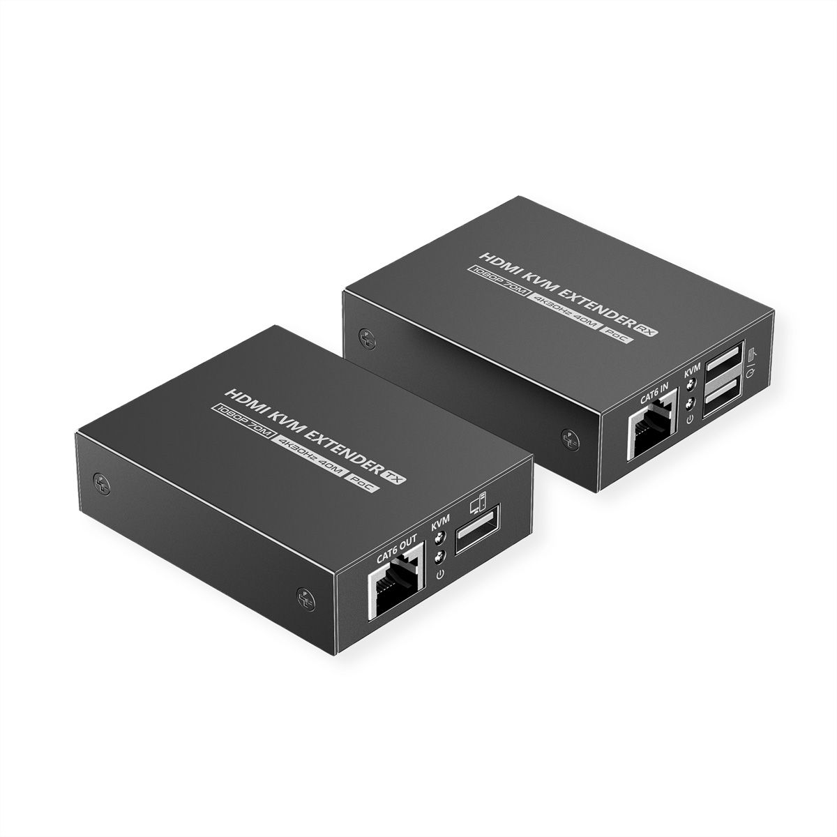 VALUE KVM-Extender via Cat.6/6A, HDMI 4K30, max. 40m
