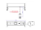 BACHMANN DESK2 wit 2xUTE 1xschakelaar 1xUSB A/C 22W 0,2m GST18