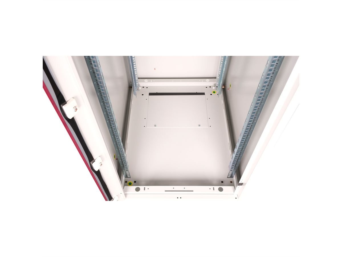 ROLINE 19-inch netwerkkast Basic 22 U, 600x800 BxD Glazen deur grijs