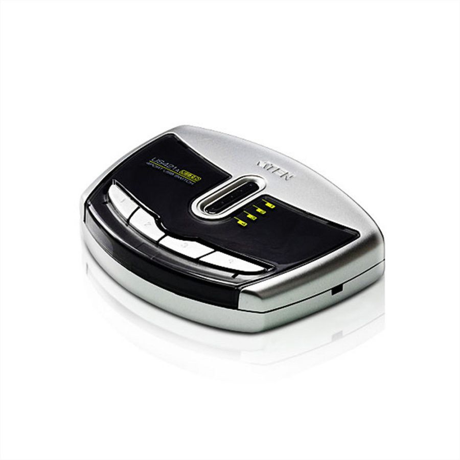 ATEN US421A USB 2.0-Peripheriegeräte-Switch mit 4 Ports