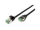 ROLINE RM U/FTP DataCenter Patch Cord Cat.6A (Class EA), slim, black, 2 m