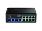 TRENDnet TI-BG108 Industrial DIN-Rail Switch 10-Port Gigabit 400W PoE++