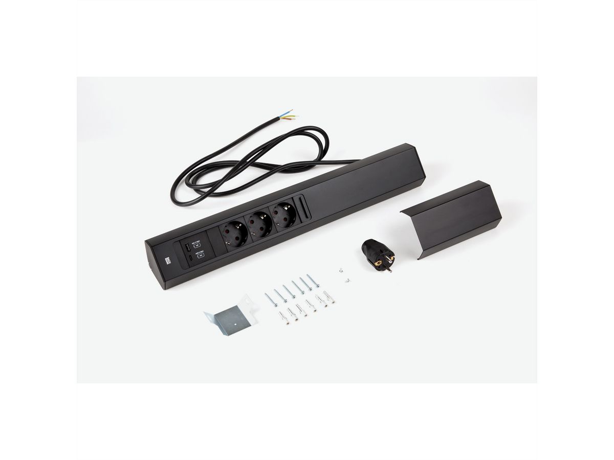 BACHMANN CASIA 2 3xCEE7/3 1xUSB A/C 22W 2.0m AEH SW