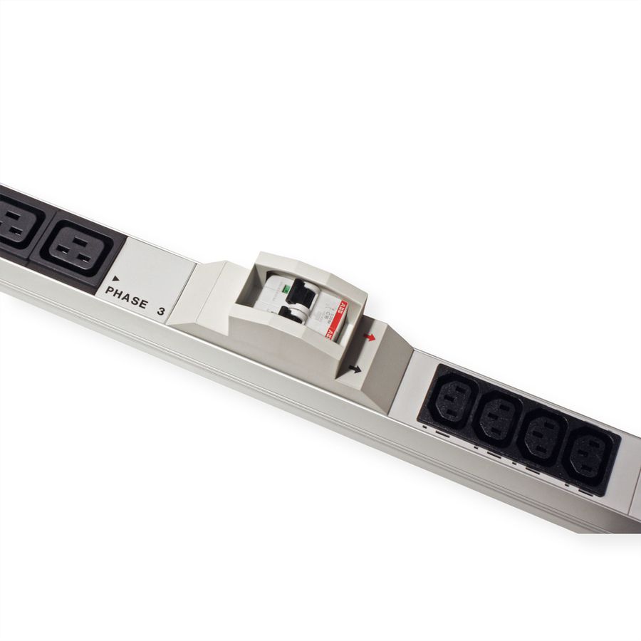 BACHMANN IT PDU ALU 1U 24x C13 6x C19 2LS CEE 3x32A red