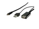 ROLINE Type C - HDMI + USB A Cable, M/M, 2 m