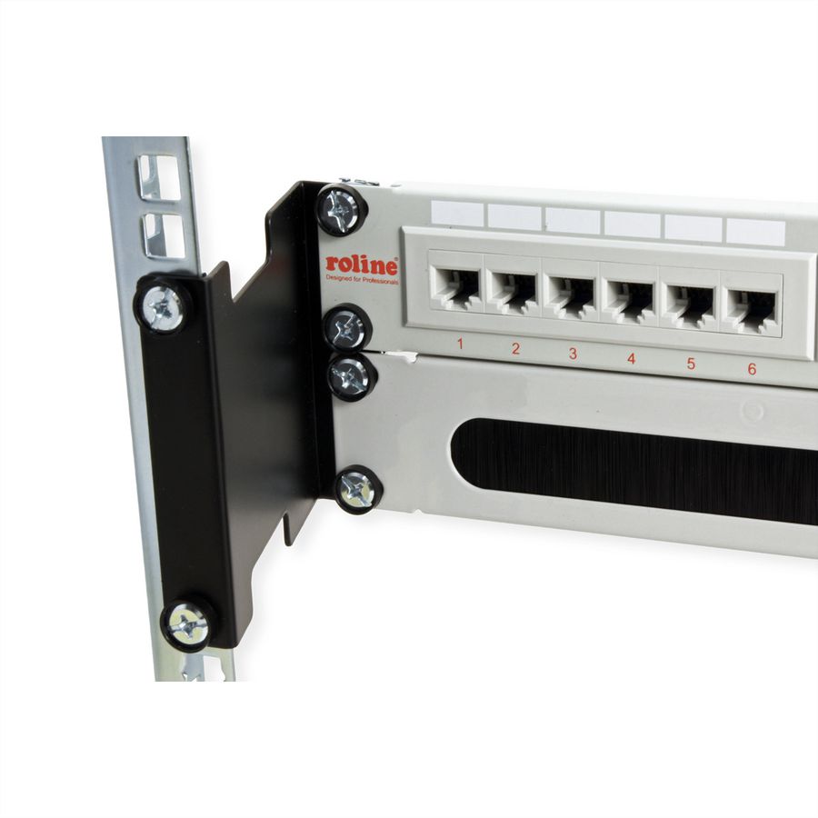 VALUE 19" Rack Depth Extender, 2 pcs, 2U, metal, 101.5mm