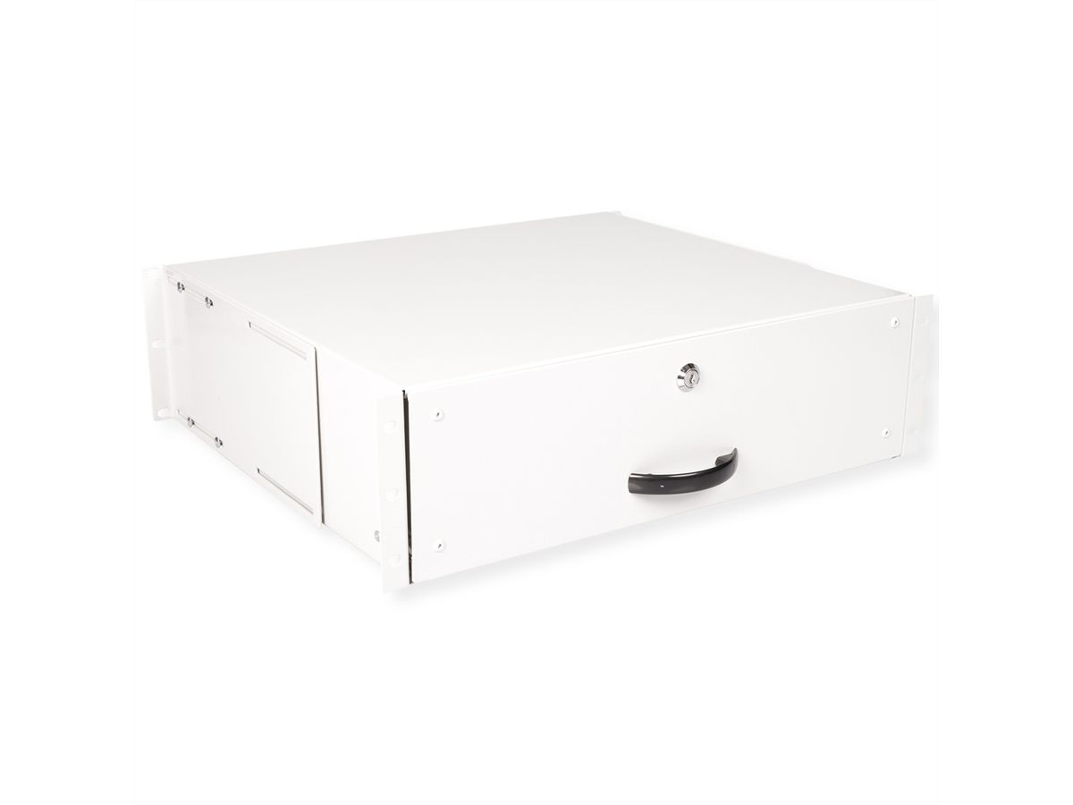 ROLINE 19-inch keyboard drawer 3 U, 400 T lockable grey