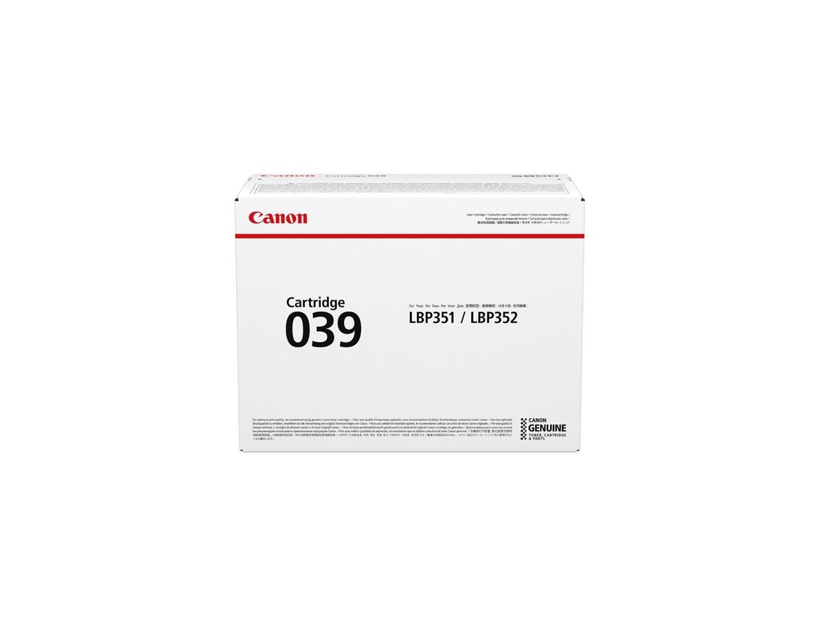 Canon 039 toner cartridge 1 pc(s) Original Black