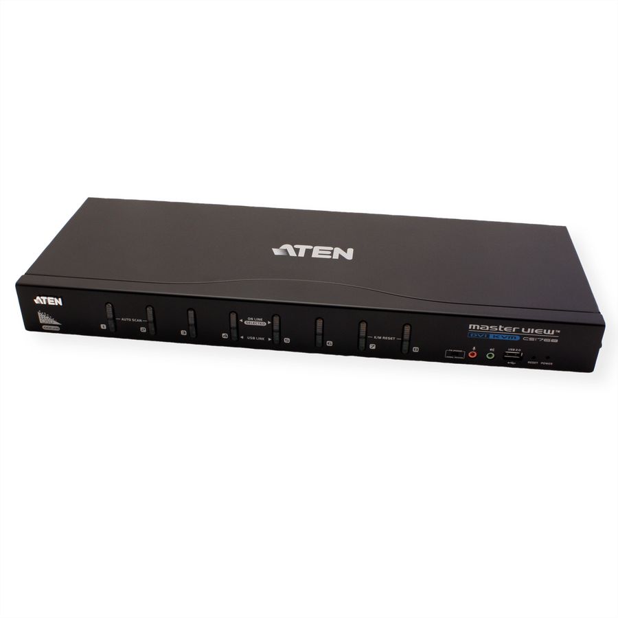 ATEN CS1768 KVM Switch DVI, USB, Audio, 8 Ports