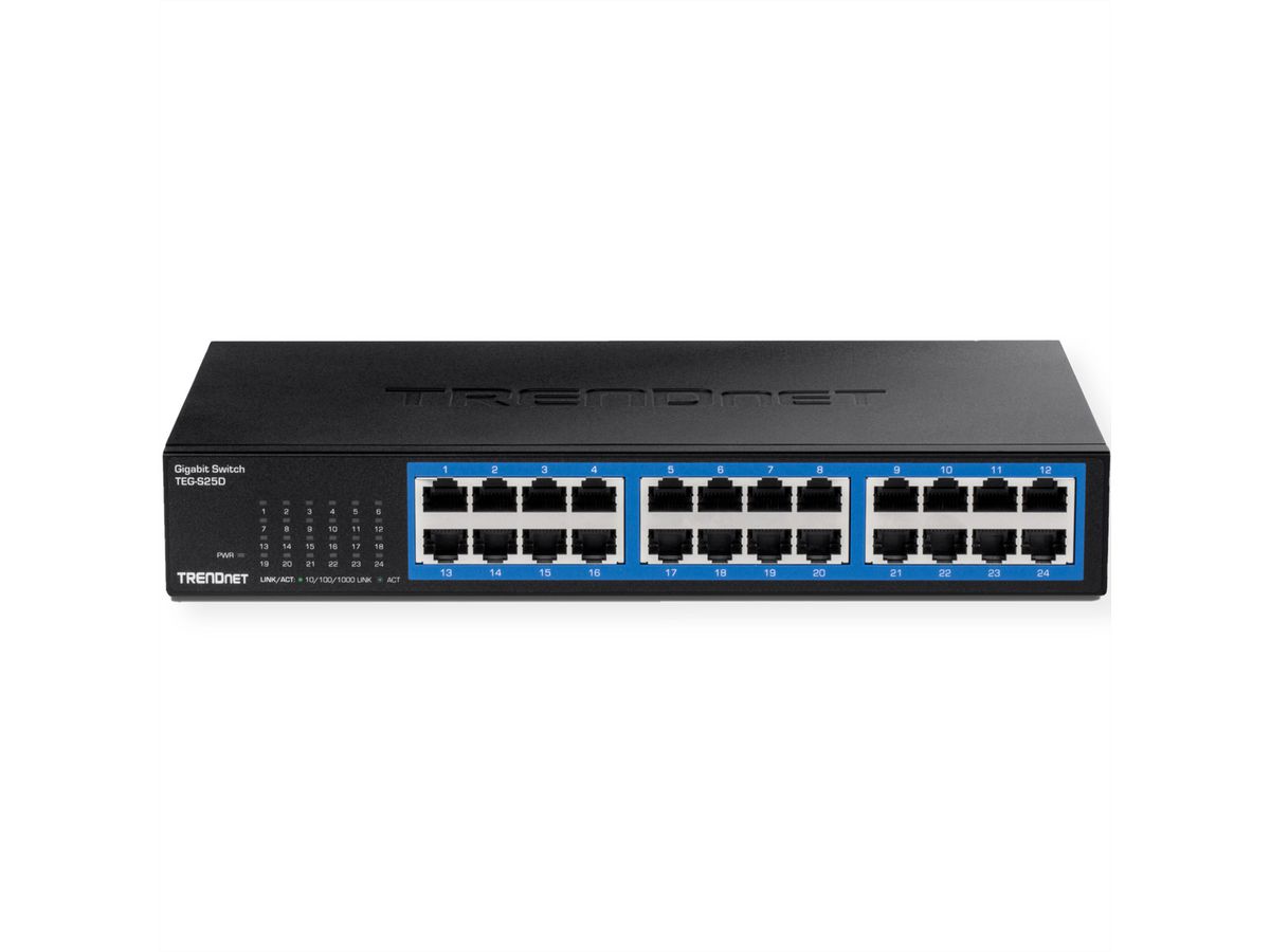 TRENDnet TEG-S25D 24 Port Desktop Gigabit Switch