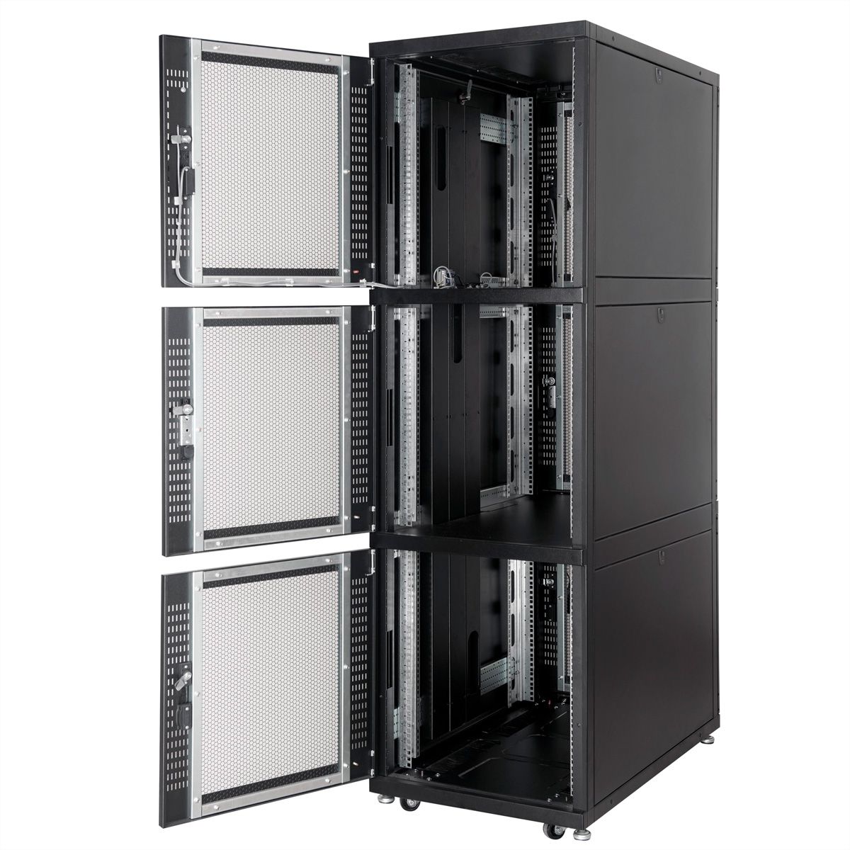 ROLINE colocation-kast 42HE 800x1000 mm, 2 compartimenten, zwart