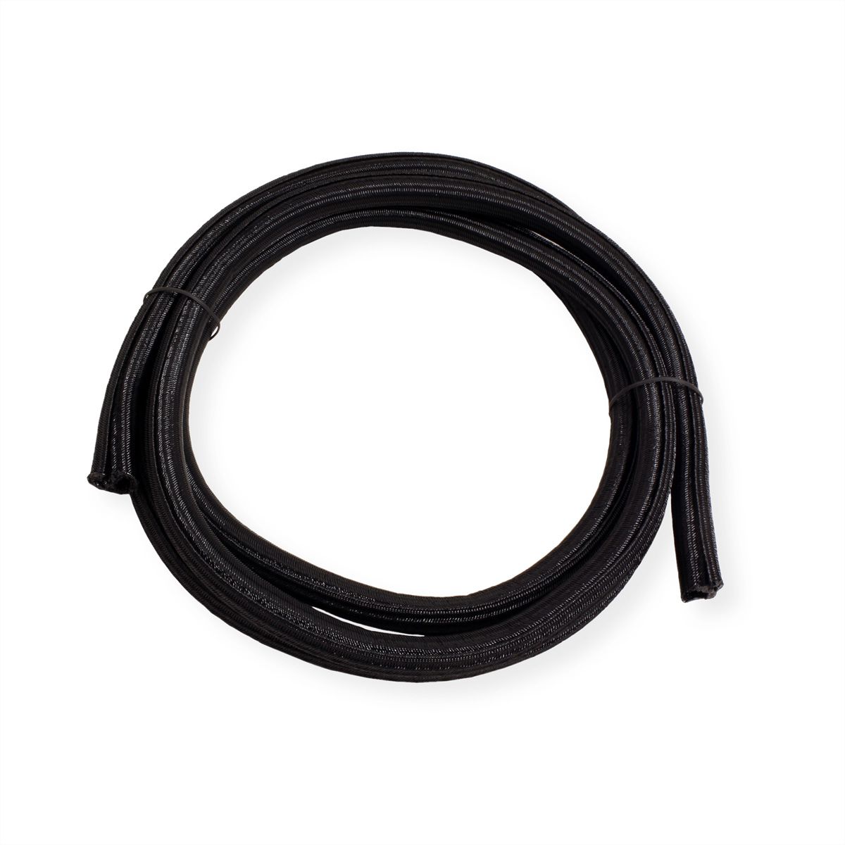 ROLINE PVC weefselslang voor kabelgeleiding, zelfsluitend, zwart, 2,5 m