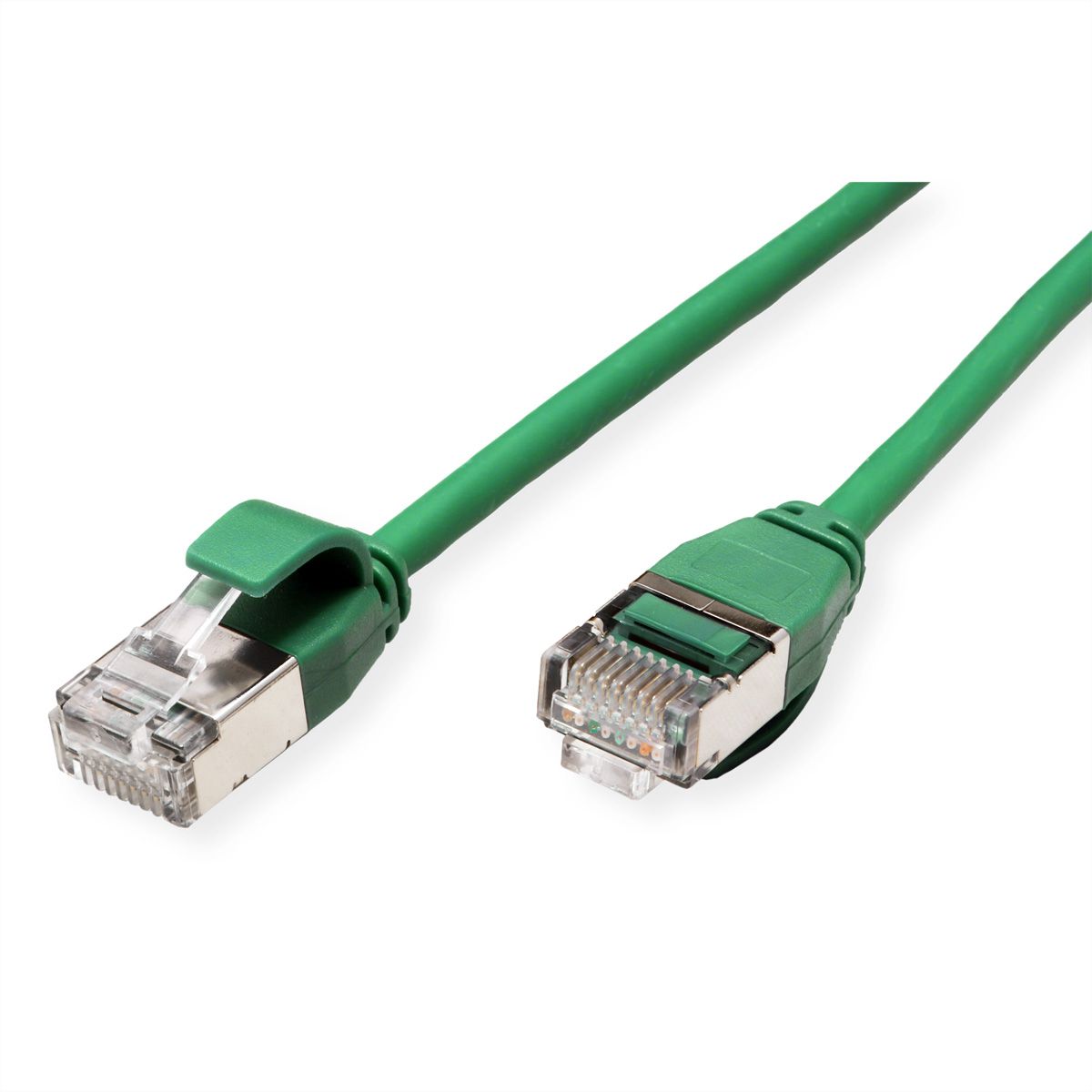ROLINE F/UTP DataCenter Patchkabel Cat.6A (Class EA), LSOH, extra dun, groen, 3 m