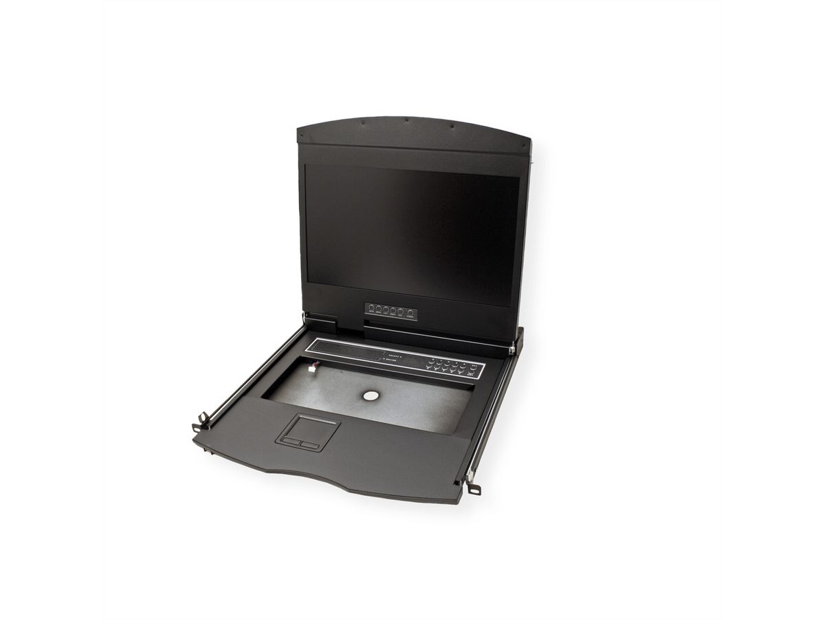 VALUE 19" LCD KVM Console, 48 cm (19") TFT, VGA, USB, UK-Layout
