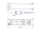 BACHMANN POWER FRAME S 2xUTE 1xUSB A/C 22W 0.2m GST18