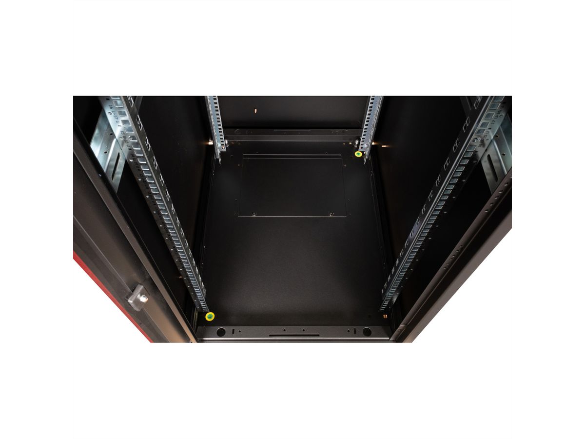 ROLINE 19-inch network cabinet Basic 32 U, 600x800 WxD glass door black