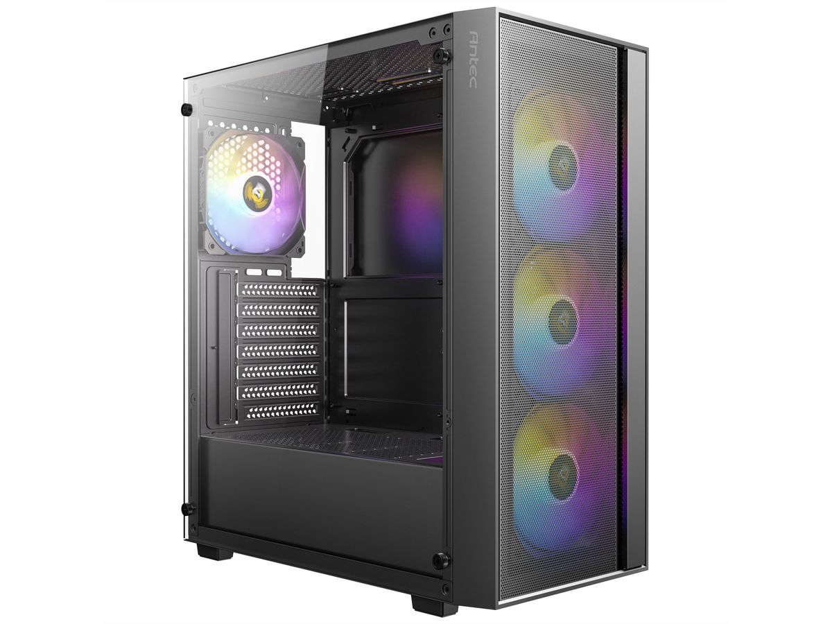 ANTEC AX65 ARGB PC Gehäuse Midi Tower Gaming ATX, schwarz