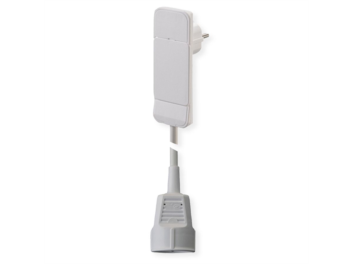 BACHMANN SmartPlug flat plug 1x earthing contact white, 3m
