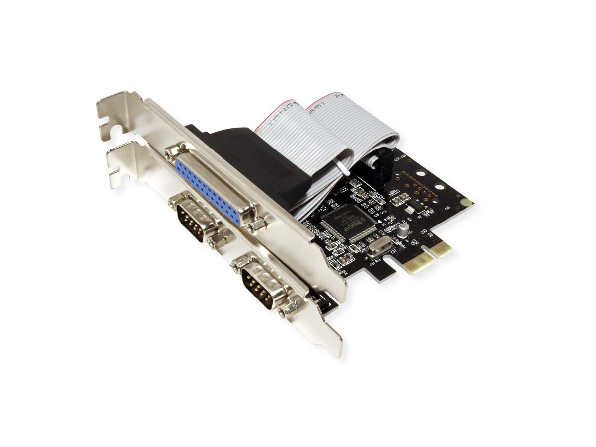 VALUE PCI-Express Adapter, 2x Serial RS232 D-Sub 9 + 1x Parallel EPP/ECP Ports