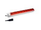 BACHMANN 19" 1HE 8xUTE rt 1xFuse 10A Strom 2,0m