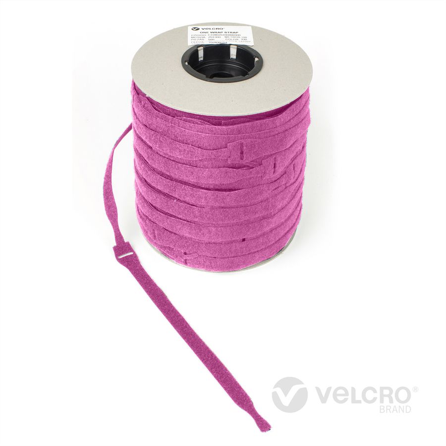 VELCRO® One Wrap® band 25 mm x 300 mm, 750 stuks, roze