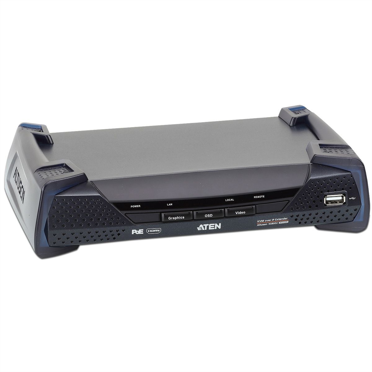 ATEN KE8952R 4K USB HDMI IP KVM extender met PoE ontvanger