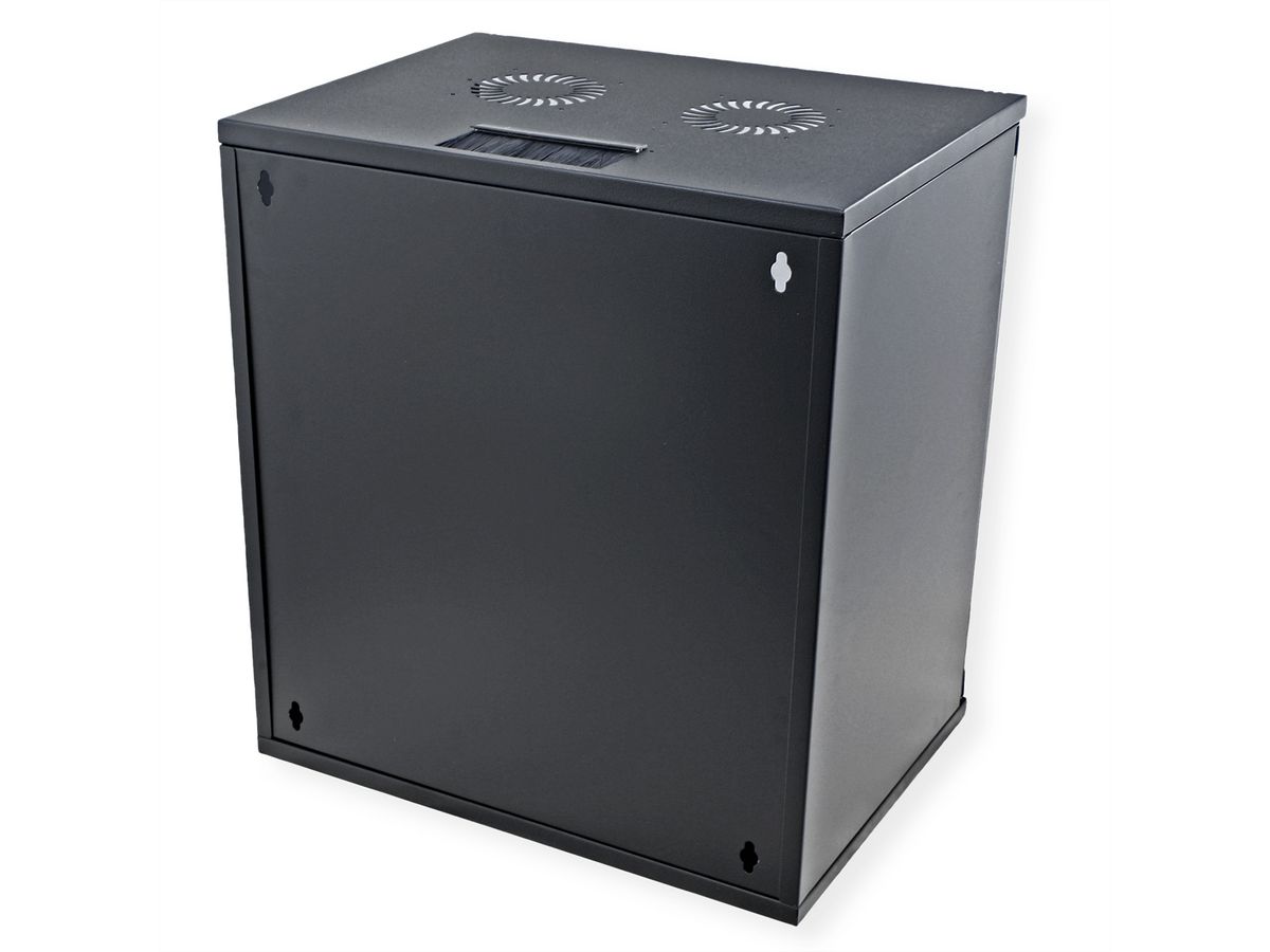 ROLINE 19-inch wandbehuizing Basic 12 U, 540x400 BxD Bouwpakket zwart