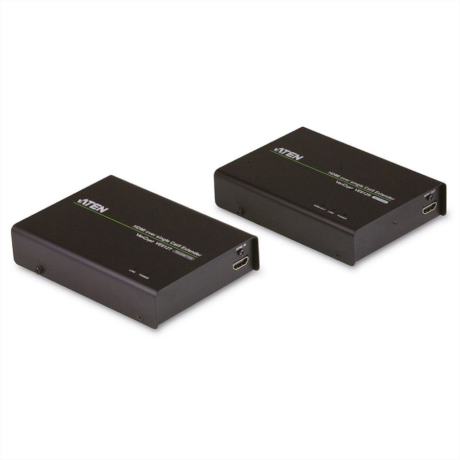 ATEN VE812 HDMI Extender, Ontvanger en Zender, HighQuality, Cat 5e, 100m