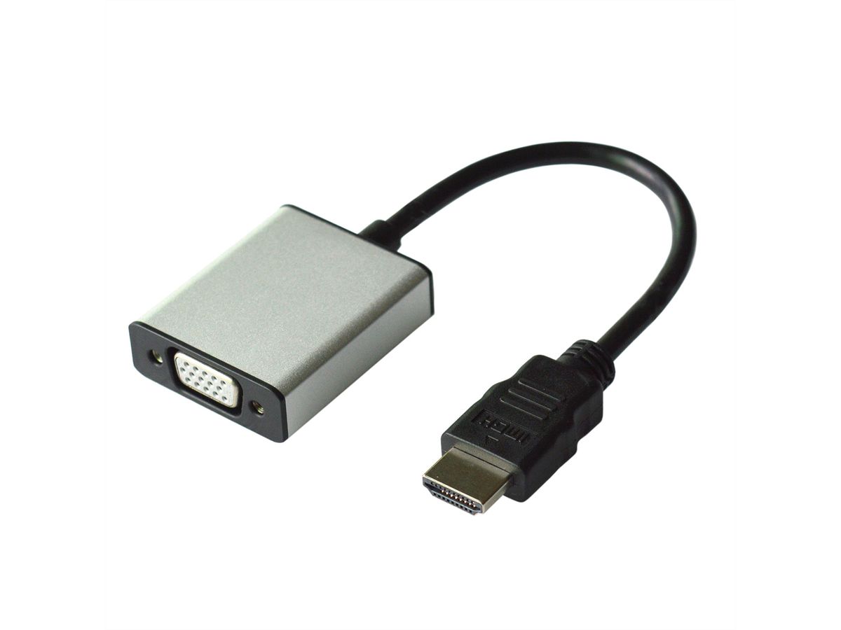 VALUE Cableadapter, HDMI - VGA + Audio, M/F, (stereo)