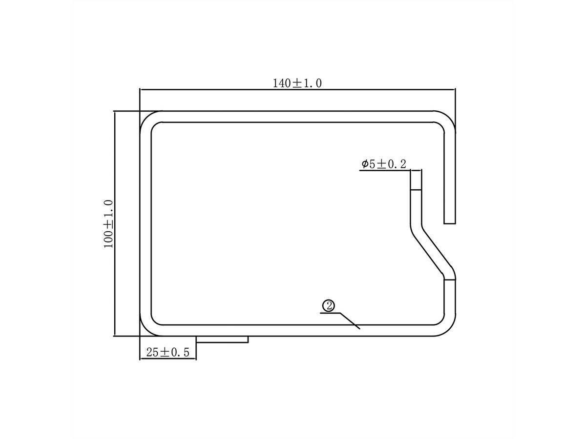 19" Cable Manager, 140x100mm, metal