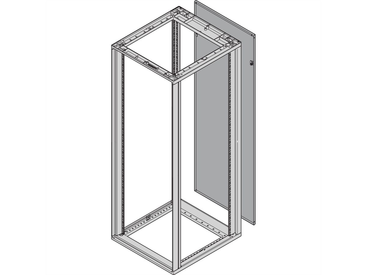 REAR PANEL 29U 553W RAL7035