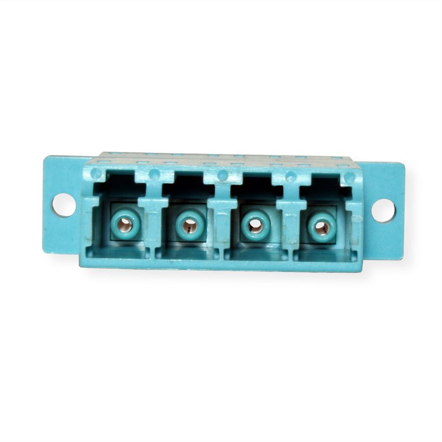 VALUE  Fibre Optic Adapter LC quadruple, OM3, PB