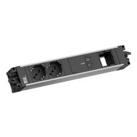 BACHMANN STEP ALU 2xP40, 1xUSB C/C 100W 1xCM