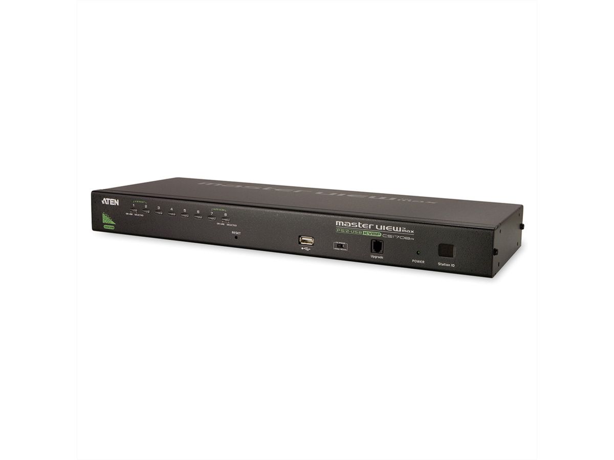 ATEN CS1708A KVM switch VGA, PS/2-USB, USB randapparatuurpoort, 8 poorts