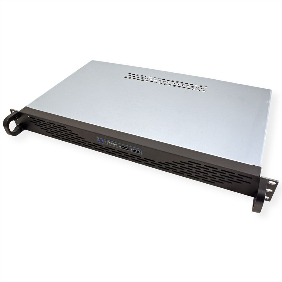 19" Server behuizing, 1UH, 1U-K-125L, zwart